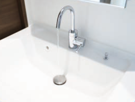 洗面化粧台の写真